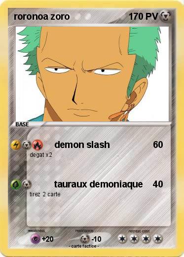 Pokemon roronoa zoro