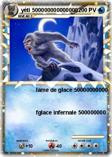 Pokemon yéti 500000000000000