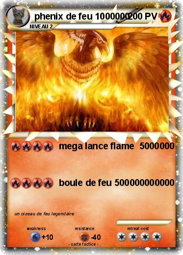 Pokemon phenix de feu 1000000