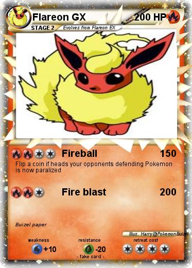 Pokemon Flareon GX