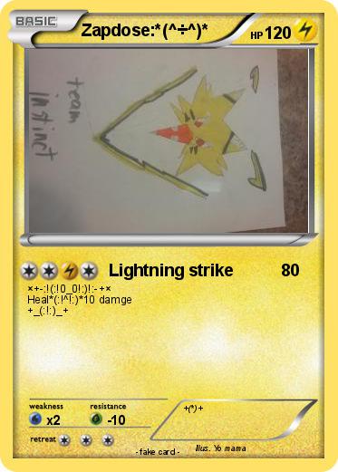 Pokemon Zapdose:*(^÷^)*
