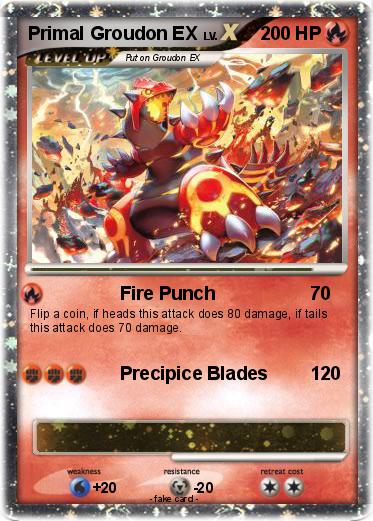 Pokemon Primal Groudon EX