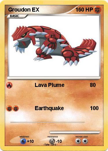 Pokemon Groudon EX