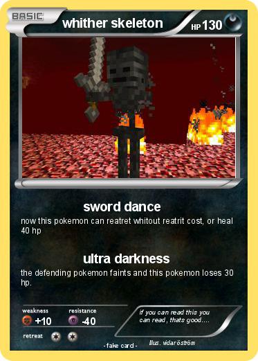 Pokemon whither skeleton