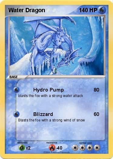 Pokémon Water Dragon 6 6 - Hydro Pump - My Pokemon Card