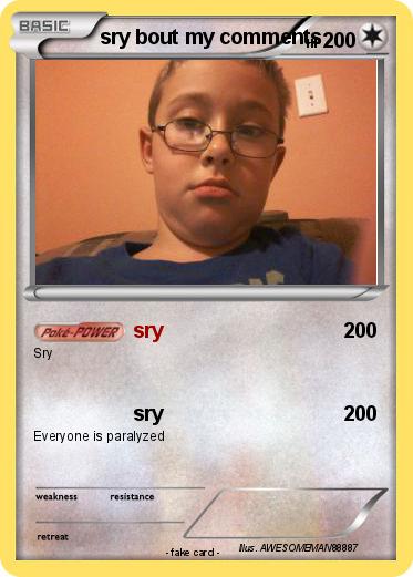Pokemon sry bout my comments