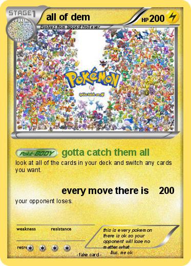 Pokemon all of dem