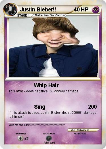 Pokemon Justin Bieber!!