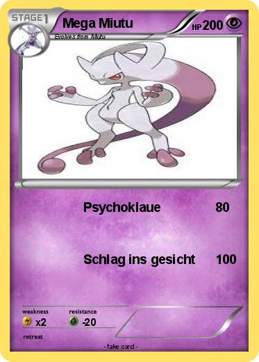 Pokemon Mega Miutu
