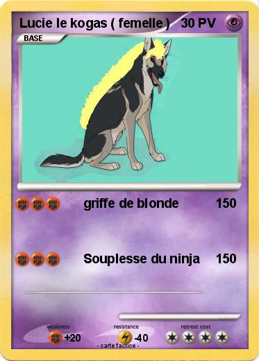 Pokemon Lucie le kogas ( femelle )