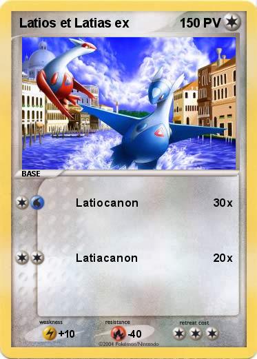 Pokemon Latios et Latias ex