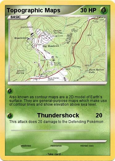 Pokemon Topographic Maps