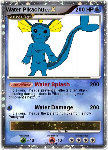 Pokemon Water Pikachu
