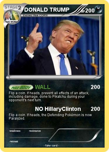 Pokemon DONALD TRUMP