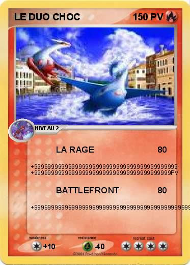 Pokemon LE DUO CHOC