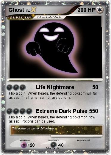 Pokémon Ghost 1586 1586 - Life Nightmare - My Pokemon Card