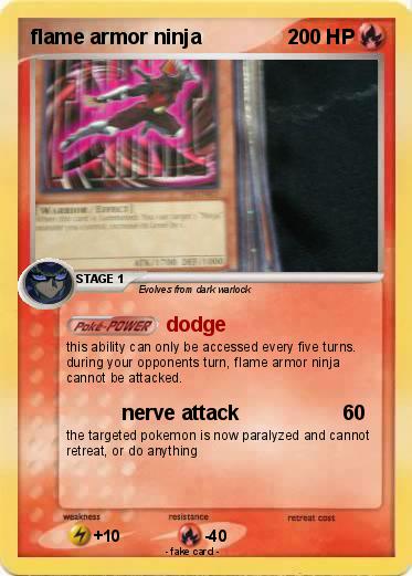 Pokemon flame armor ninja