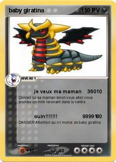 Pokemon baby giratina