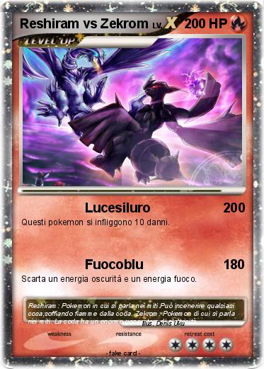 Pokemon Reshiram vs Zekrom