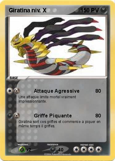 Pokemon Giratina niv. X