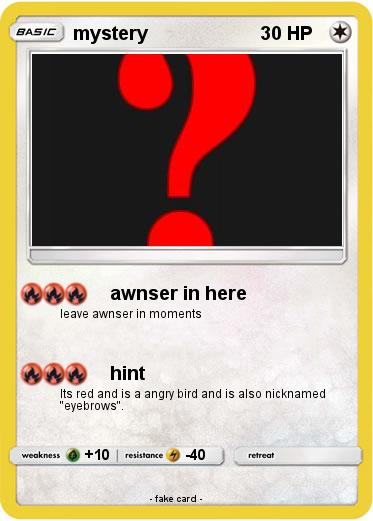 Pokemon mystery
