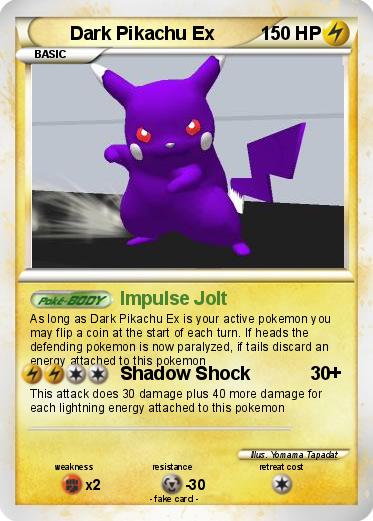 Pokemon Dark Pikachu Ex