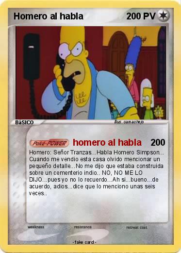 Pokemon Homero al habla