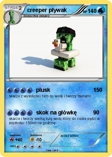 Pokemon creeper pływak
