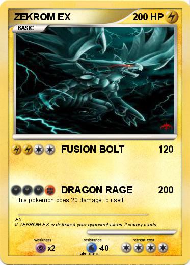 Pokemon ZEKROM EX