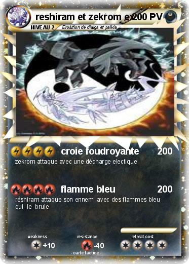 Pokemon reshiram et zekrom ex