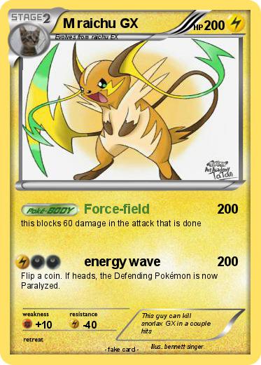 Pokemon M raichu GX