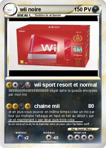 Pokemon wii noire