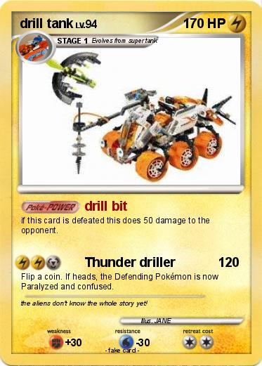 Pokemon drill tank