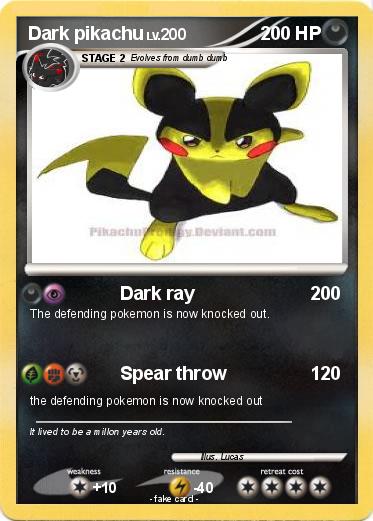 Pokemon Dark pikachu