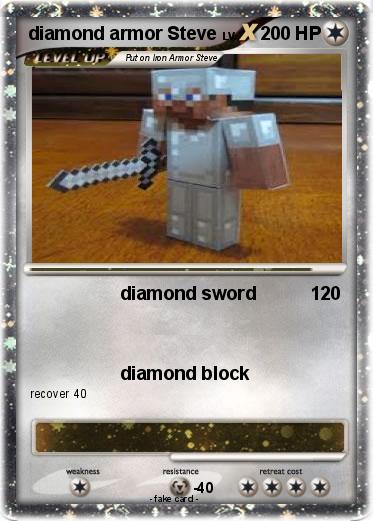 Pokemon diamond armor Steve