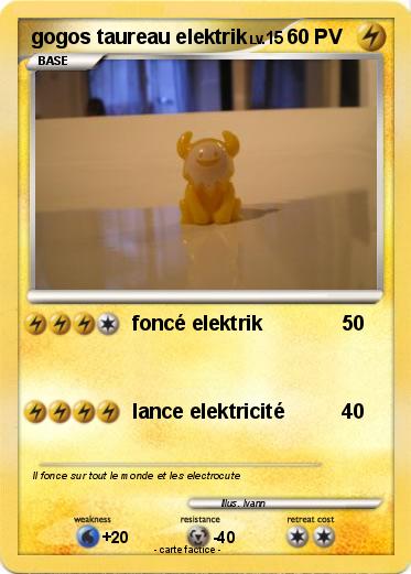 Pokemon gogos taureau elektrik