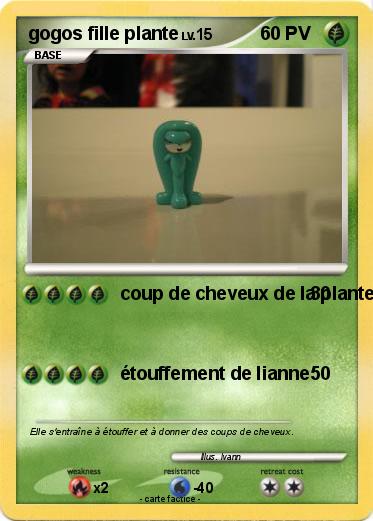 Pokemon gogos fille plante