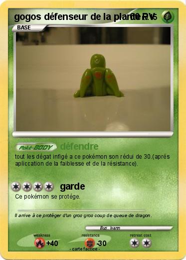 Pokemon gogos défenseur de la plante