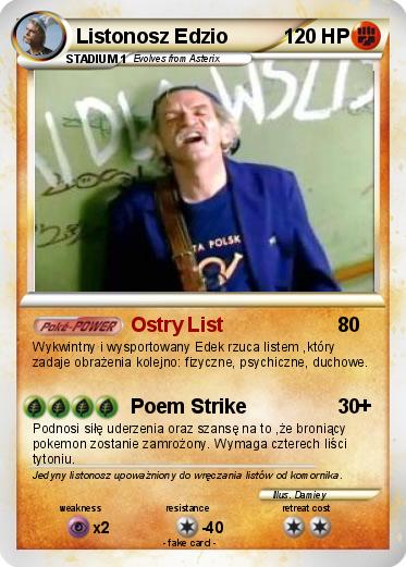 Pokemon Listonosz Edzio