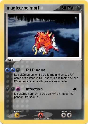Pokemon magicarpe mort