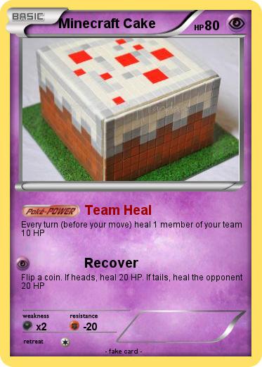Pokemon Minecraft Cake