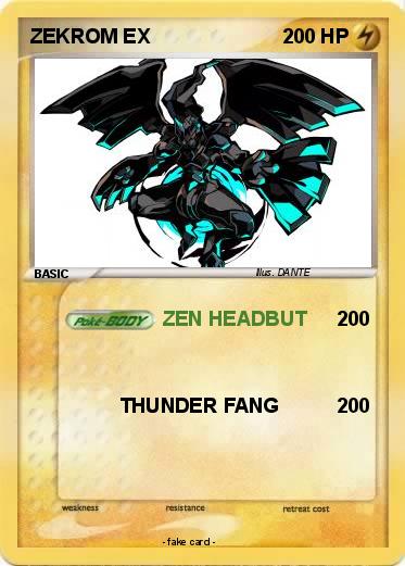 Pokemon ZEKROM EX