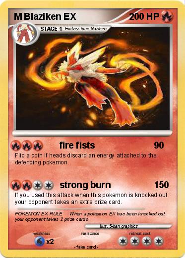 Pokemon M Blaziken EX
