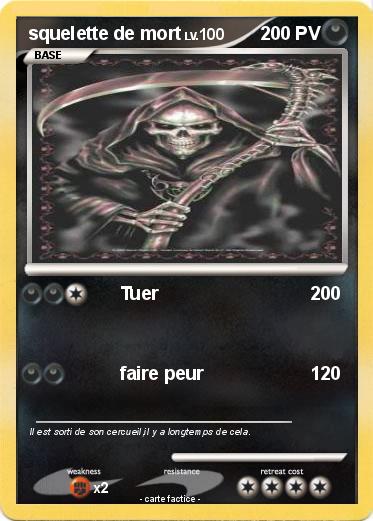 Pokemon squelette de mort