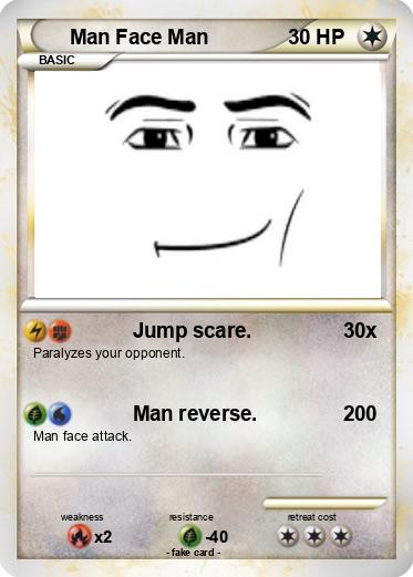 Pokemon Man Face Man