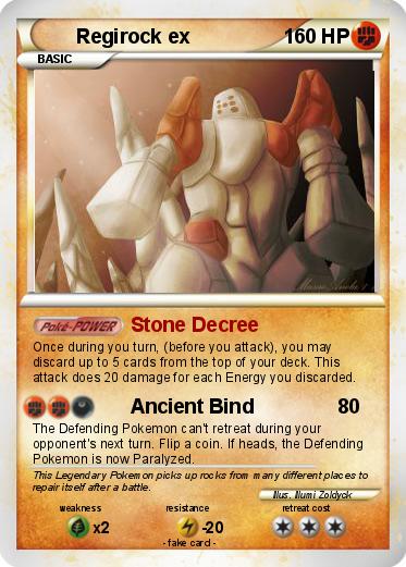 Pokemon Regirock ex