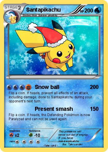 Pokemon Santapikachu