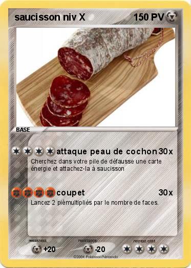 Pokemon saucisson niv X