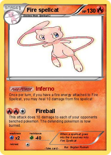 Pokemon Fire spellcat