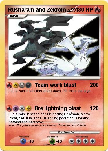 Pokemon Rusharam and Zekrom